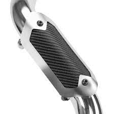 dei kipufogórendszer flexibilis hőpajzs - Onyx Carbon Look