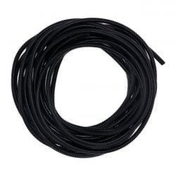 hasított PVC kábelvédő cső fekete - 1/4" - 50ft