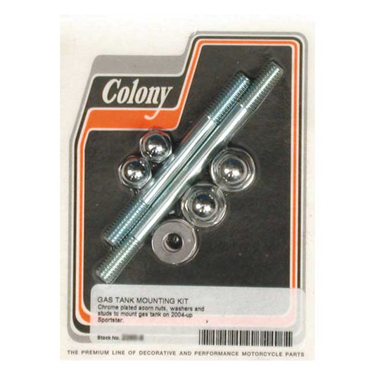 benzintank szerelék szett acorn króm - 202004-2022 XL Sportster