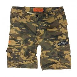 west coast choppers cfl cargo shorts - vintage camo