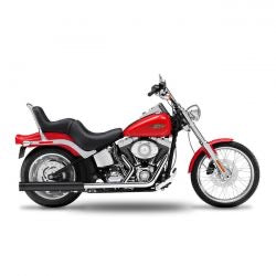 kesstech 2-2 FLSTS crossover kipufogódob ESM2 fekete - 2007-202011 Softail