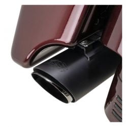 vance & hines twin slash kerek fekete - 17-24 Touring/ 23-24 FLH
