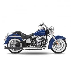 kesstech 2-2 FLSTS crossover kipufogódob ESM2 fekete - 2007-202011 Softail