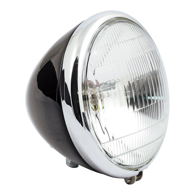 springer 6 1/2" fekete króm ring fényszóró - 36-54 springer
