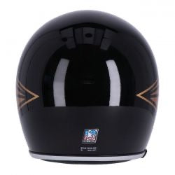 13 1/2 skull bucket bukósisak fényes fekete