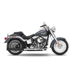 kesstech 2-2 FLSTS crossover kipufogódob ESM2 fekete - 2007-202011 Softail