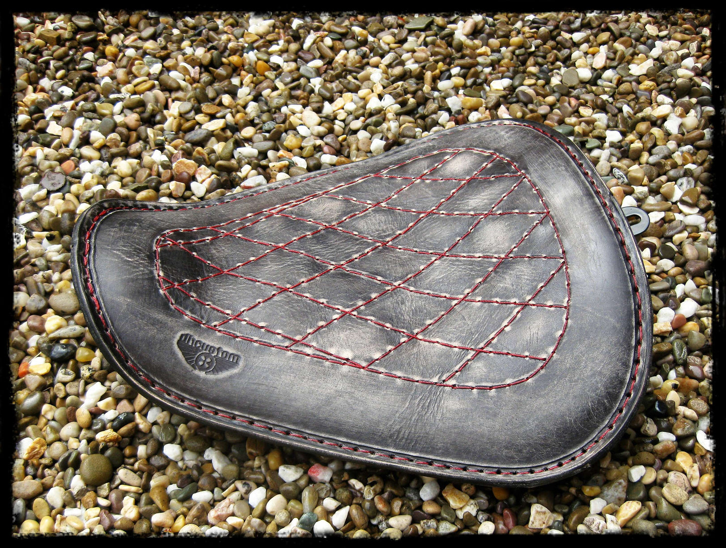 dhcustom up red diamond vintage comfort szóló nyereg - 10-22 Sportster