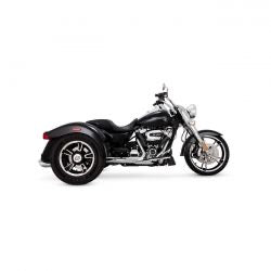 vance & hines 4" twin slash kerek kipufogódob króm - 17-24 FLRT