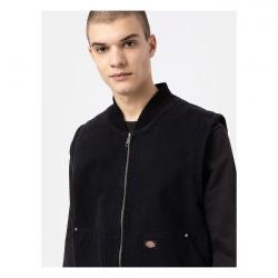 dickies duck vászon mellény - kőmosott fekete
