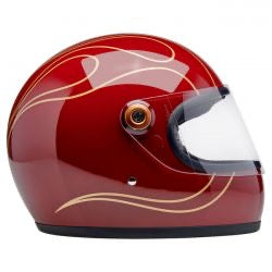 biltwell gringo s bukósisak garnet piros lángok