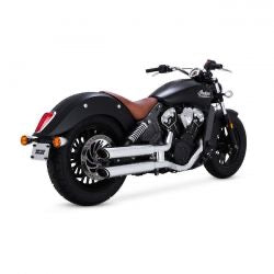 vance & hines twin slash króm 3" kipufogódob - 15-22 Indian Scout