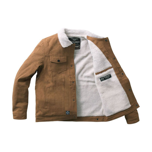 west coast choppers sherpa bélelt vászon work jacket dzseki - duck