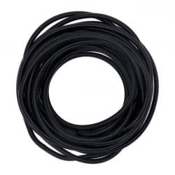 hasított PVC kábelvédő cső fekete - 3/8" - 50ft