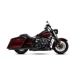 vance & hines twin slash kerek fekete - 17-24 Touring/ 23-24 FLH