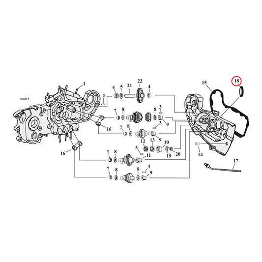 james vezérműtengely tömítés - 71-03 XL (5db)