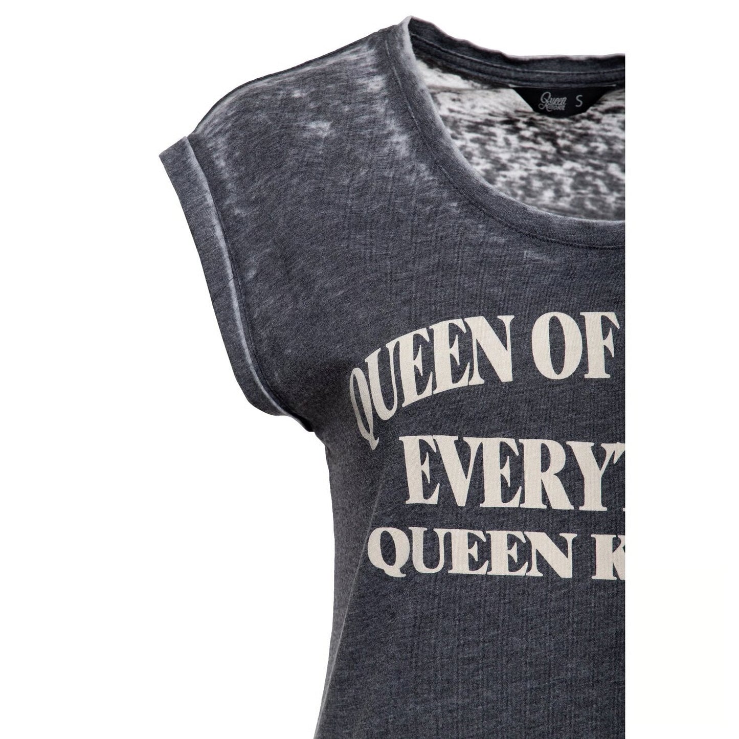 queen kerosin queen of everything női póló - antracit