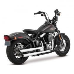 vance & hines twin slash 3" pcx kipufogódob króm - 07-17 Softail