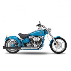 kesstech 2-2 FLSTS crossover kipufogódob ESM2 fekete - 2007-202011 Softail
