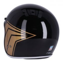 13 1/2 skull bucket bukósisak fényes fekete