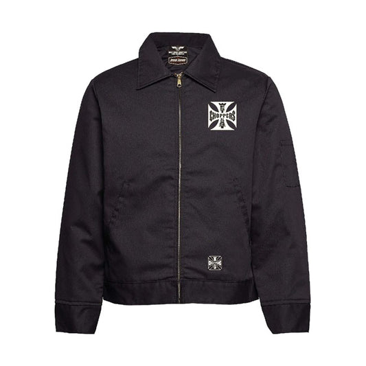 west coast choppers motokerékpár co. work jacket bélelt dzseki fekete