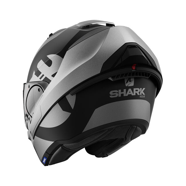 shark evo-es kedje bukósisak - matt fekete/ezüst