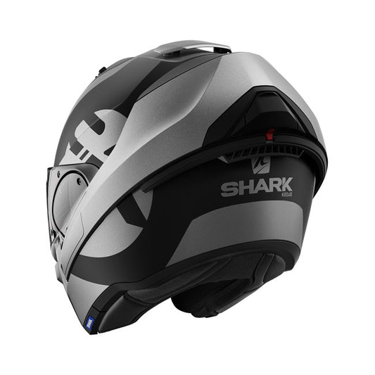 shark evo-es kedje bukósisak - matt fekete/ezüst