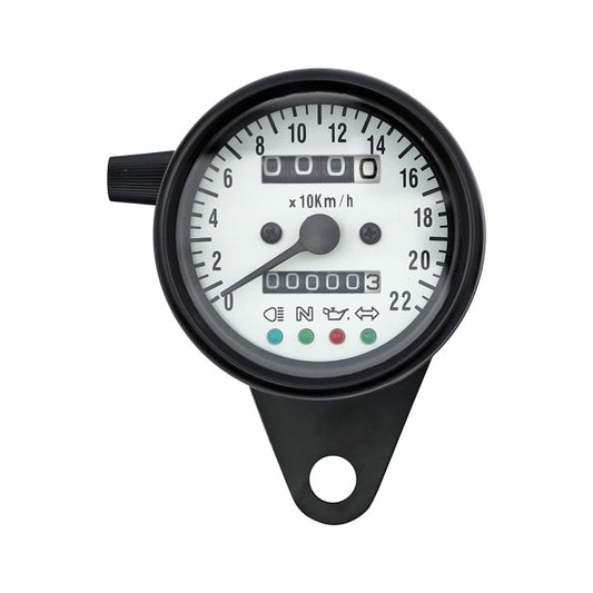 mini kilométeróra 60mm kilométeróra jelzőlámpa fekete/fehér