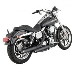 vance & hines twin slash 3" pcx kipufogódob fekete - 1991-2017 Dyna