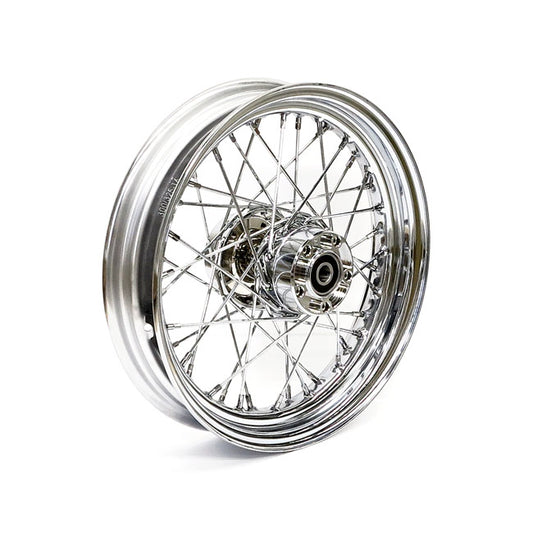 3.0 x 16 hátsó kerék szett 40 króm küllős - 2000-2006 FXST, FLST; 2000-2006 FXD
