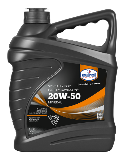 eurol harley-davidson ásványi motorolaj 20W50 - 4 liter