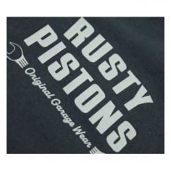 rusty dugattyús riggins cipzáras kapucnis pulóver - kék