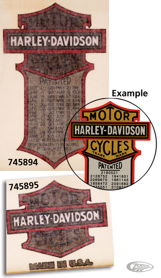 harley-davidson head transfer patent matrica