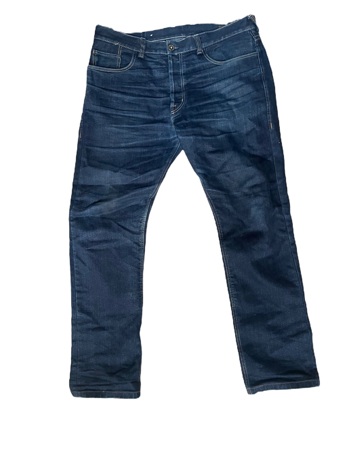 rokker rokkertech egyenesszárú kevlar farmer - kék W38/L32 (használt)
