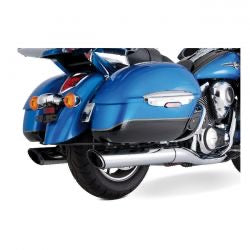 vance & hines twin slash PC / króm kipufogódob - 09-15 Kawasaki VN1700