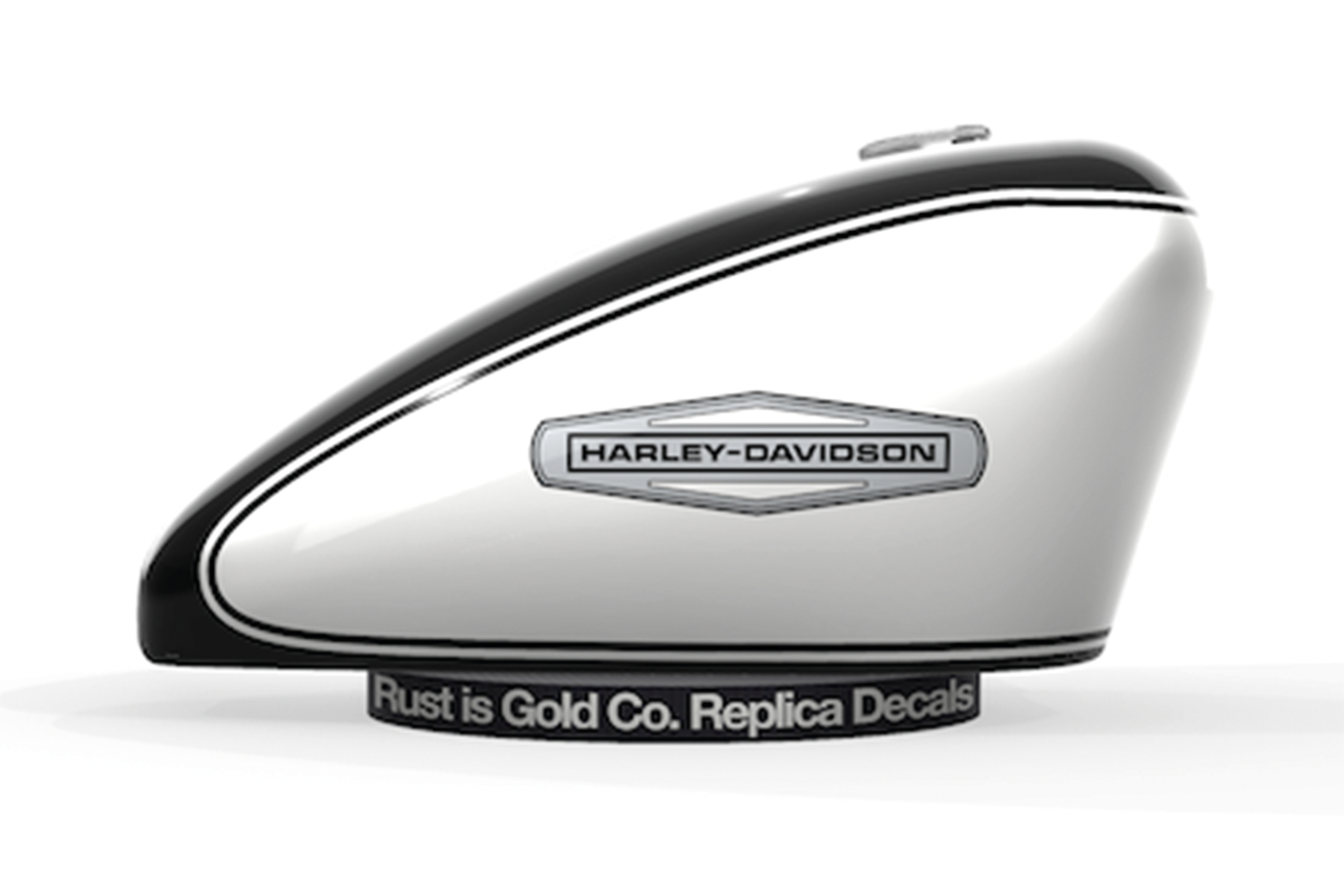 harley-davidson benzintank matrica - 1966-1968