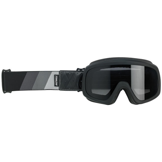 overland 2.0 tri-stripe goggle motoros szemüveg - ezüst/szürke/fekete