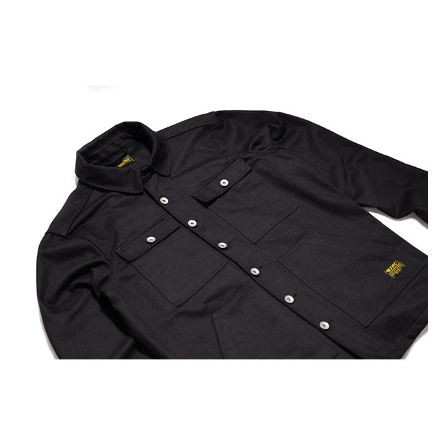 bike shed resistant overshirt moto kabát fekete