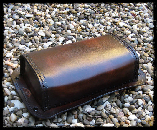 dhcustom vintage stílusú sötét barna utasülés