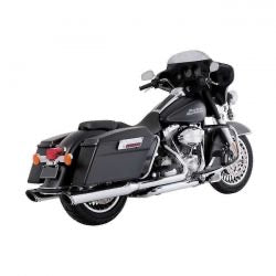 vance & hines 4" twin slash kerek króm kipufogódob - 95-16 FLT/ 24 FLHTCUTG