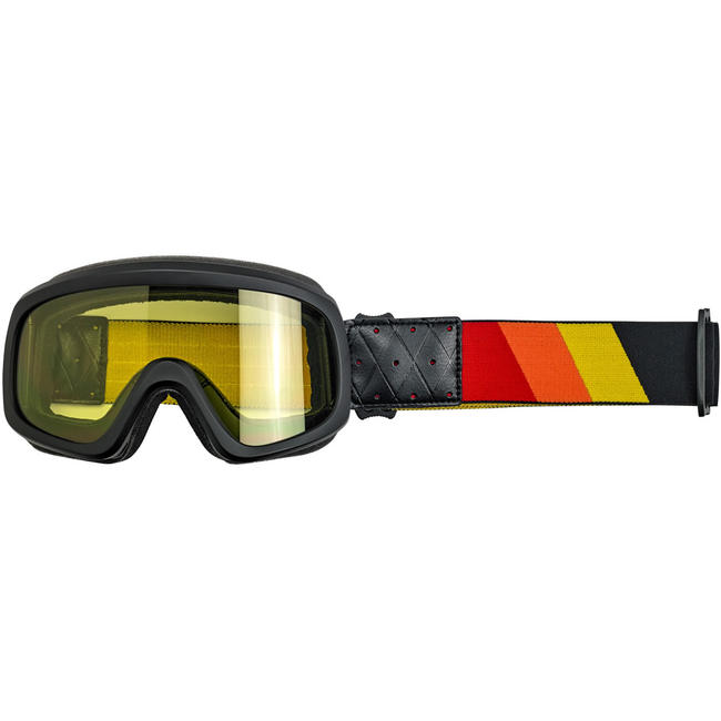overland 2.0 tri-stripe goggle motoros szemüveg - piros/sárga/narancs