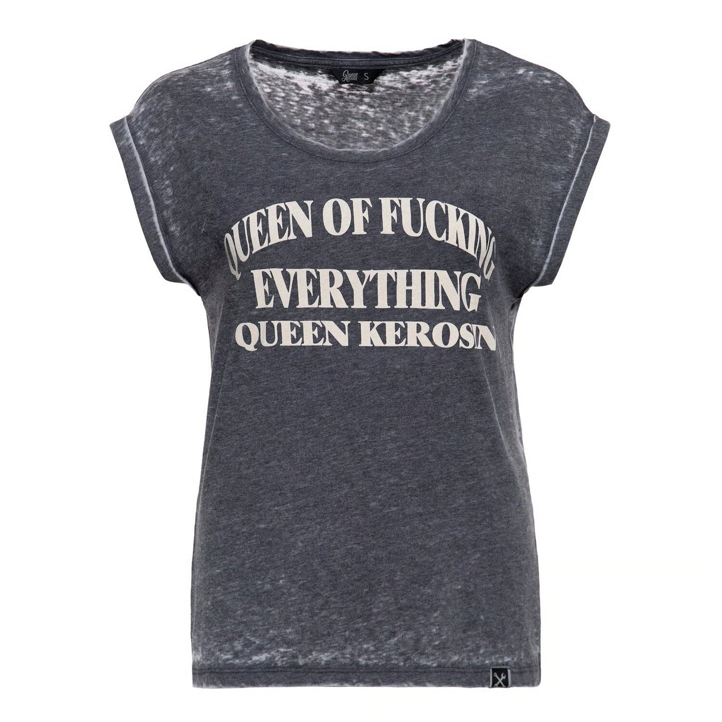 queen kerosin queen of everything női póló - antracit