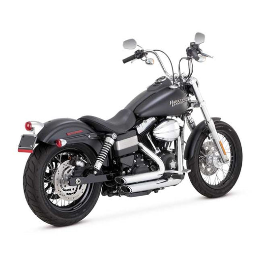 vance & hines shortshots staggered 2 1/2" króm kipufogórendszer - 2012-2017 Dyna