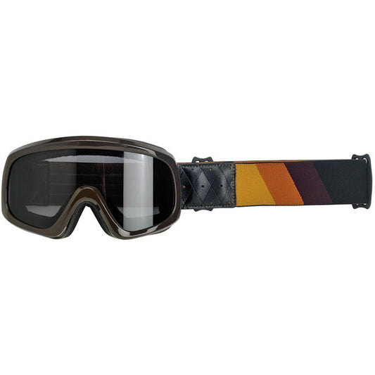 overland 2.0 tri-stripe goggle motoros szemüveg - arany/rozsda/barna