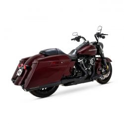vance & hines twin slash kerek fekete - 17-24 Touring/ 23-24 FLH