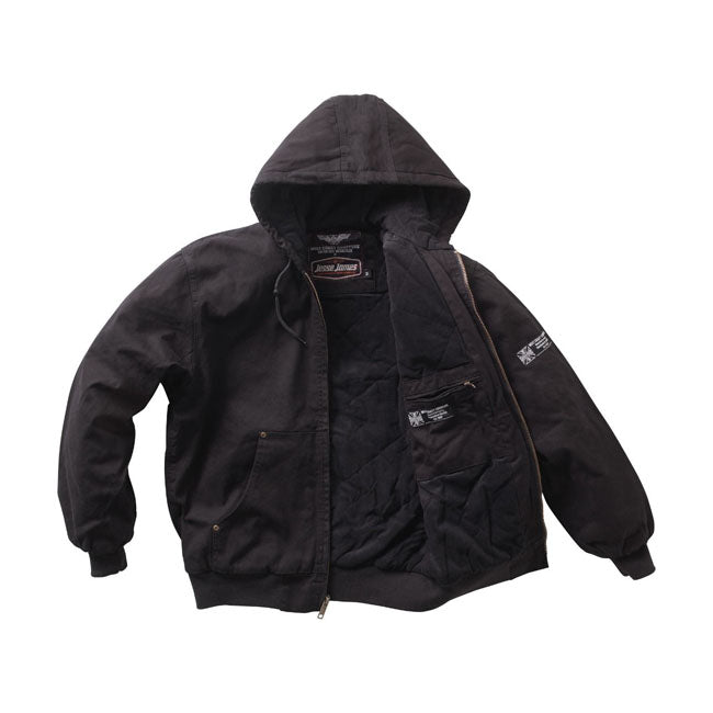west coast choppers heavy duty work jacket vászon dzseki fekete