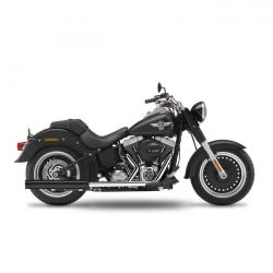 kesstech 2-2 FLSTS crossover kipufogódob ESM2 fekete - 2007-202011 Softail