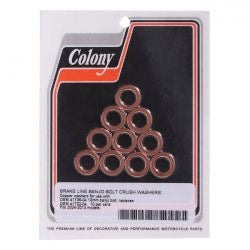 colony banjo réz alátét - 3/8" (10mm) - 2004-2013 XL Sportster/ 2008-2012 XR12
