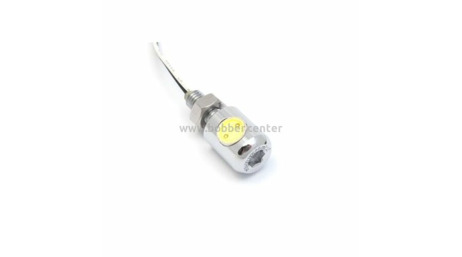 rendszám világítás mini led csavar króm