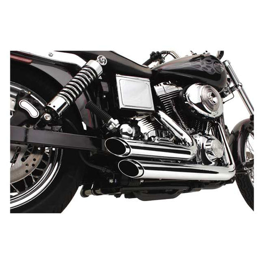 vance & hines shortshots staggered 2 1/2" króm kipufogórendszer - 2006-2011 Dyna