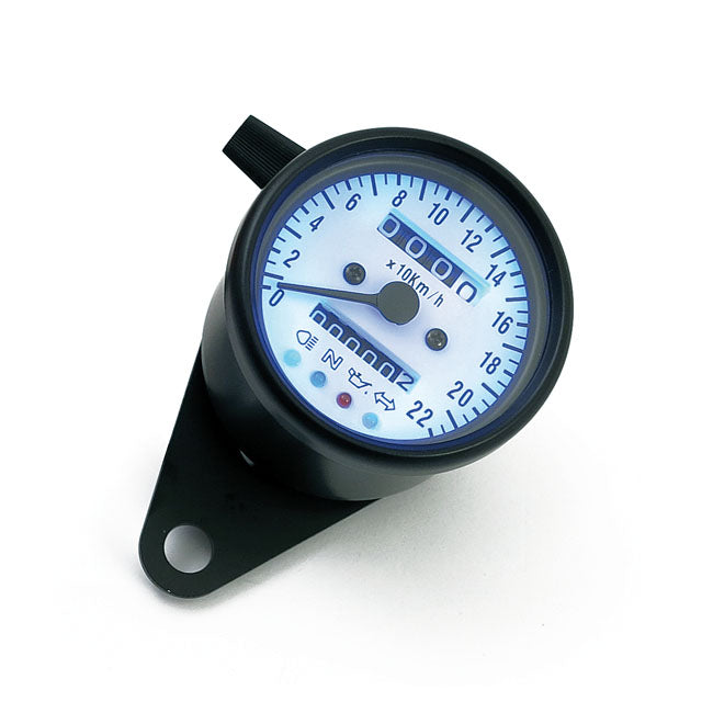 mini kilométeróra 60mm kilométeróra jelzőlámpa fekete/fehér